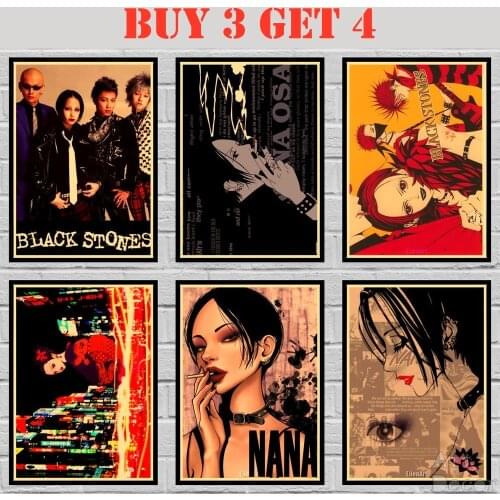 28 Designs Anime NANA Kraft paper Poster Home Decal Art Painting Funny Wall Sticker 42X30cm