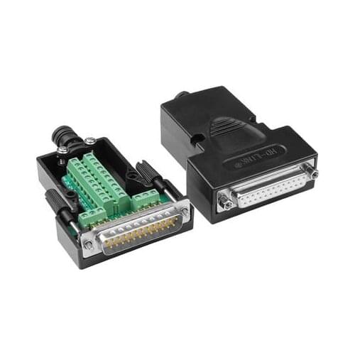 DB25 Connector 25Pin D-sub Male/Female Signals Terminals Connector Hole PCB Adapter Board