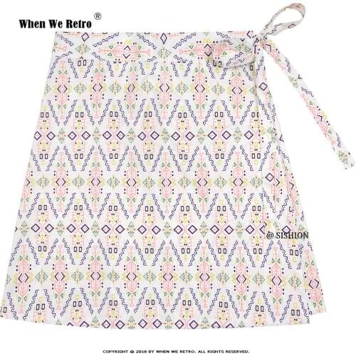 Plus Size Women Hawaiian Sarong Summer Skirt SS0015 Geometry Boho Quick Wrap Athletic Cover-up That Multitasks Short Wrap Skirt