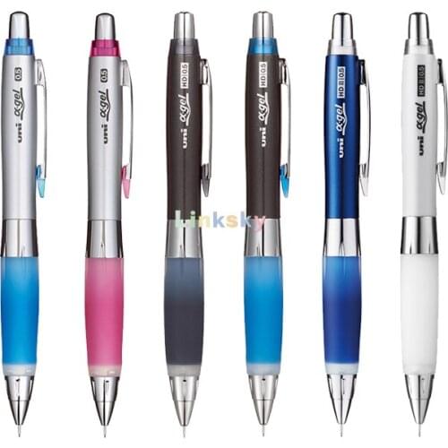 Uni Alpha Gel Shaker Mechanical Pencil Hard Grip Model 0.5 mm, Black/Royal Blue/Rose Pink,FUREFURE function,School Supplies
