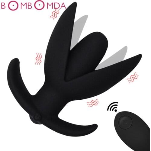 Silicone Hollow Anal Vibrator Dildo Plug Anal Expander Speculum Gay Sex Toys Butt Plug Prostate Massager Anal Sex Toys For Men