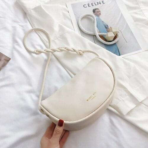Women Crossbody Bag New Fashion Semicircle Candy Color Shoulder Bag Brand Designer Leisure Trends Shoulder Handbags and Purses