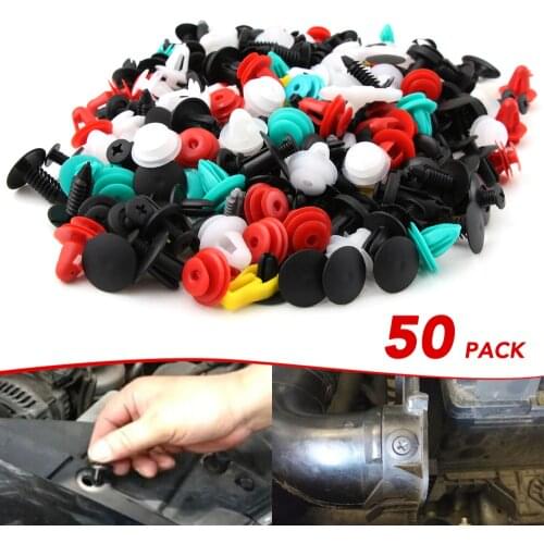 50pcs Universal Mixed Clips For Citroen C4 C5 C3 Picasso Xsara Berlingo Saxo C2 C1 C4L DS3 Xantia DS4 C8 C-Elysee 2cv