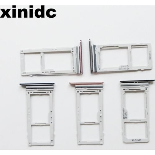 Xinidc 50pcs Dual Sim card Holder For Samsung Galaxy S9/S9 Plus Sim Card Tray Holder Replacement Parts
