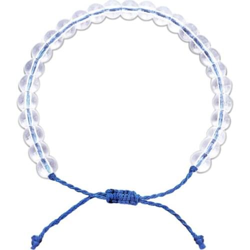 ZV Europe and America Jewelry Bracelet For Woman Circle Clear Bead Friendship Chain Paired Rope For Girls Gift Dropshipping