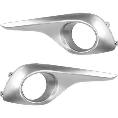 1 Pair Front Fog Light Lamp Cover 81481-0E060 81482-0E060 Fit for Toyota Highlander 2011 2012 2013