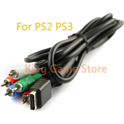 1pc 1.8m 6FT HDTV AV Audio Video Component Cable for PS2 PS3 Controller Cord Audio Video Component Cables for PS2 PS3