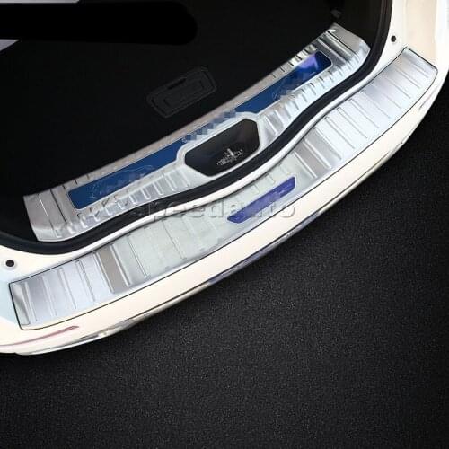 Car-styling Outer Rear Bumper Protector Sill Plate Cover 1pcs For Renault Koleos 2017