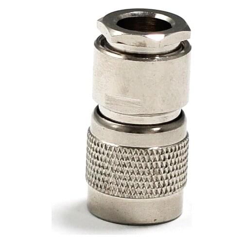 1PC TNC male plug RF Coax Connector Clamp for LMR300 cable straight nickelplated NEW wholesale price