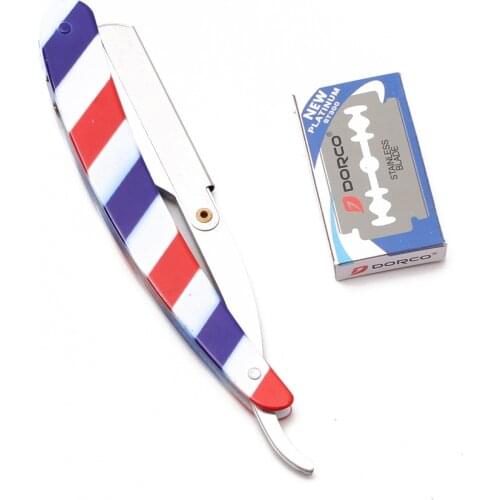 14*2cm 1 Pcs Woman Body Razors Professional Barber Edge Steel Folding Shaving Knife Hair Removal Shaving Razor + Blade 6110