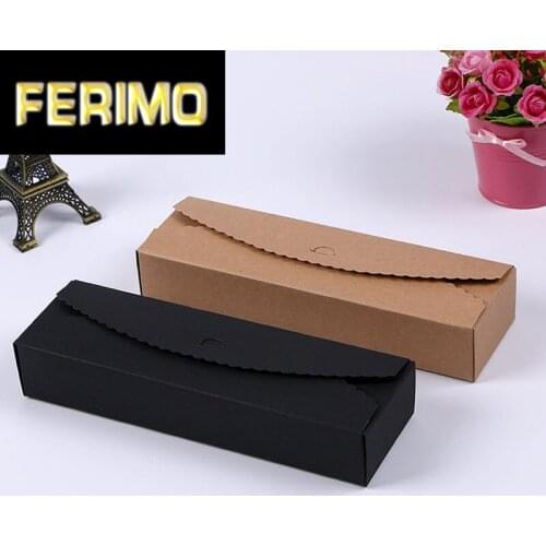 30pcs Blank Gift Box Kraft Paper Bag Candy Cookie Bakery Package Box Party Birthday Decoration Handmade Gift Bag Packing Boxes