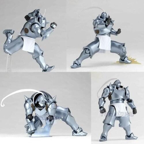 Fullmetal Alchemist Alphonse Elric No.117 Toys Model PVC Doll Edward Elric Anime Figures Action Collectible Figurine Roy Figma F