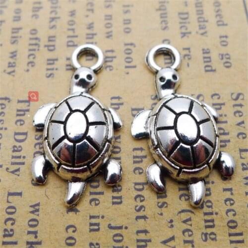 Turtle Charm Pendants Jewelry Making Finding DIY Bracelet Necklace Earring Accessories Handmade Tools 5pcs