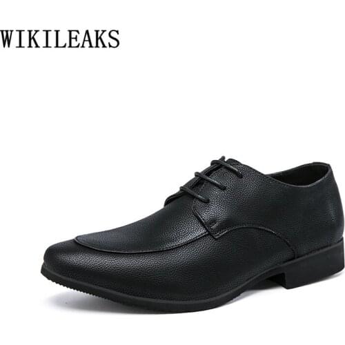 Black Oxford Shoes for Men 2021 Designer Dress Shoes Men Formal Office Shoes Man Apatos De Vestir De Los Hombres Chaussure Homme