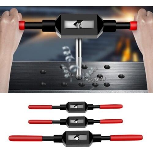 1/16" 1/8" 1/2" Tap Wrench, Adjustable Size for Holding Taps, Drills, Reamers, Small Tools Tap Drill Bits Adjust