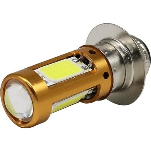 H6M PX15D P15D LED Motorcycle Headlights Hi-Lo Beam Bulb for Motorbike Scooter Moped Head Light Lamp White 1500Lm 12-30V