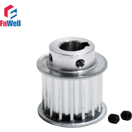 Timing Pulley HTD5M-18T With Keyway 21mm Belt Width Transmission Pulley 8/10/12/14/15mm Bore 5M 18Teeth Synchronous Belt Pulley