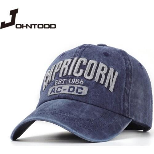 New mens hat cowboy baseball cap mens streetwear ladies dad hat Snapback embroidery casual Casquette hip-hop hat denim cap