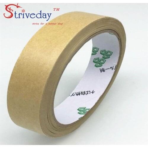10pcs 20mm wide 25 meters long Water free kraft paper tape photo frame tapes sealing tape leather belt high viscosity DIY