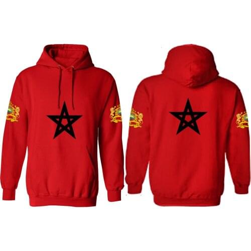 MOROCCO male pullover custom made name number mar sweatshirt nation flag ma kingdom arabic arab country casual boy clothing
