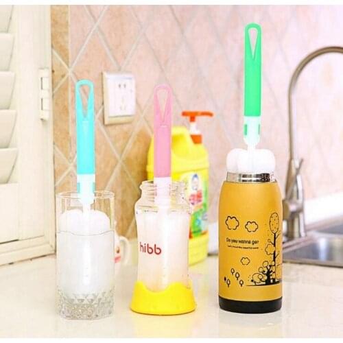 NEW 1 PC Kitchen Cleaning Tool Sponge Brush for Wineglass Bottle Coffe Tea Glass Cup