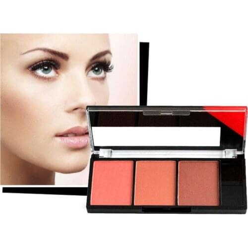 Face Blush Palette Combination Plate Natural Powder Women Durable Cosmetic Makeup Colors Pigment Lasting Brightening Blush W6R1