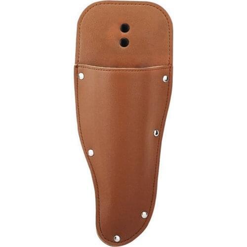 Professional garden pruning shear pouch Gardening Pruner Shears Sheath, Premium PU Leather Protective Case Cover Red