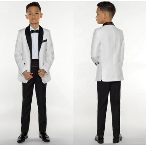 Boys Tuxedo Boys Dinner Suits Boys Formal Suits Tuxedo for Kids Tuxedo Formal Occasion White And Black Suits For Little Boy