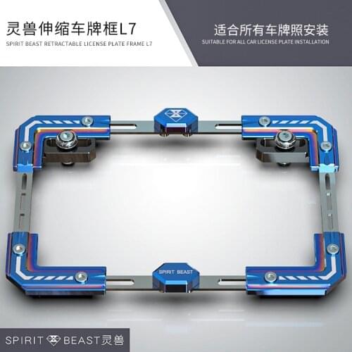 T Motorcycle Accessories Scooter License Plate Frame Telescopic License Plate Holder Portatarga Moto Porta Targa Moto