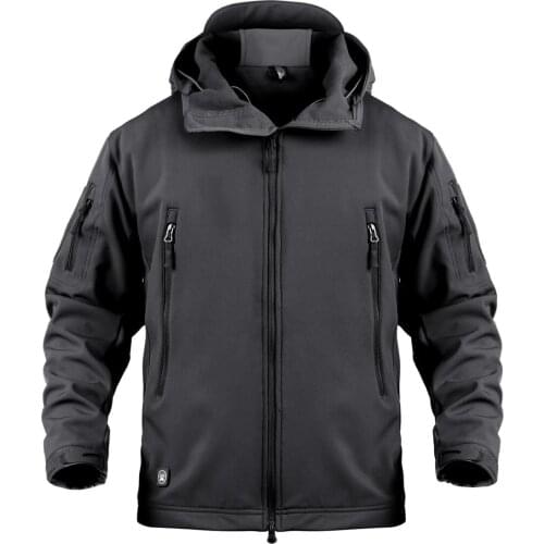 Tactical Shark Skin Soft Shell Jacket Men Military Windproof Waterproof Army Combat Mens Jackets Hooded Bomber Coats Male S-4XL