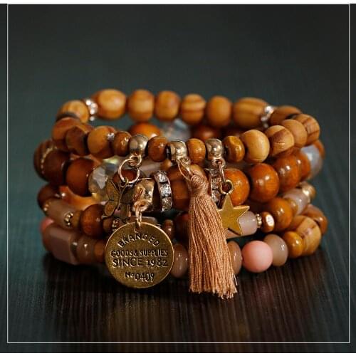 TopHanqi Wooden Bracelets