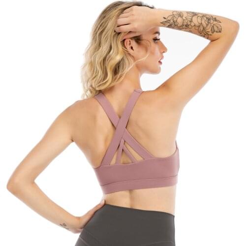 Yoga Fitness Bra Youth Women Sports Bra Sports Vest Shockproof Bodybuilding Vest Without Steel Ring，Running Gym Yoga Bra