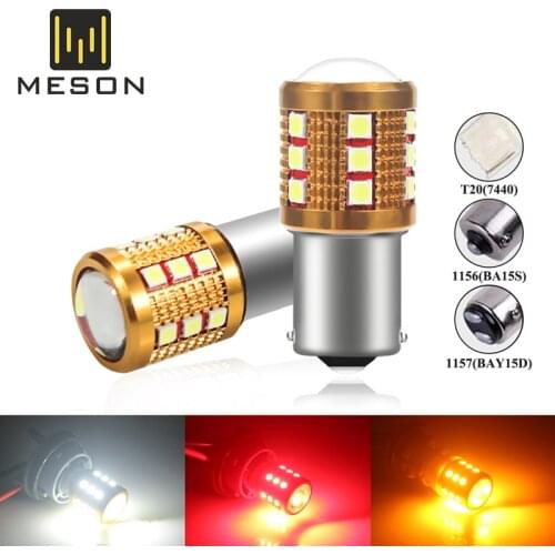 1Pcs 1156 BA15S P21w BAU15S PY21w CanBus 1157 T20 7440 W21W 7443 LED Bulbs 3030 30Smd Error Free Turn Signal Lights Brake Lamp