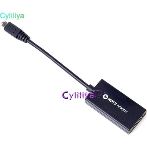 200pcs 5-Pin Micro USB 5 Pin Micro USB 5pin to HDMI HDTV HD TV Adapter for PC HDTV DVD