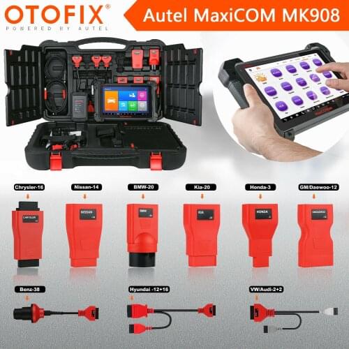Autel MaxiCOM MK908 Diagnostic Tool OBD2 Scanner All System ECU Programming Coding With J2534 Upgraded of MS906BT 31+ Services