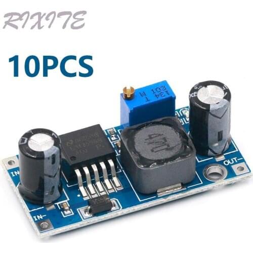 10PCS LM2596 LM2596S ADJ Power supply module DC-DC Step-down module 5V/12V/24V adjustable Voltage regulator 3A