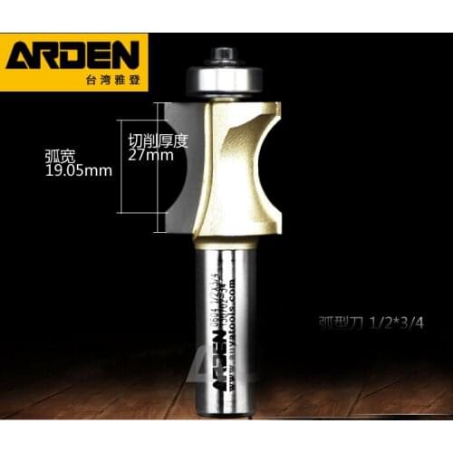 Cnc slot mill bull nose with bearing