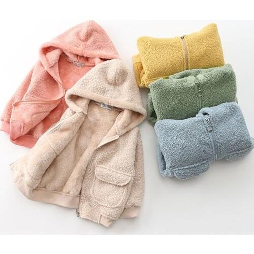 Childrens coats boys and girls warm hooded coat