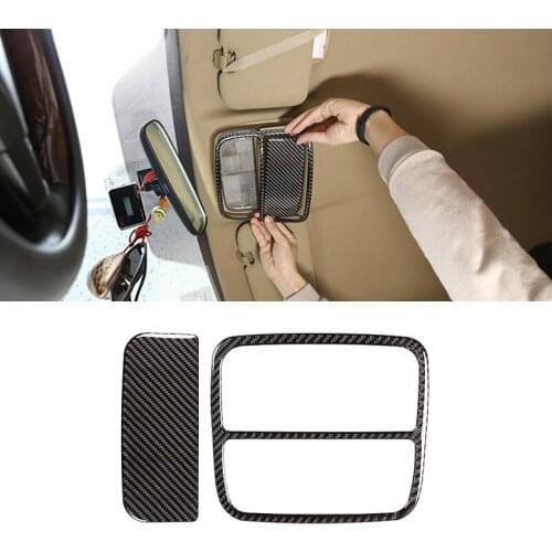 For Honda CRV 2007 2008 2009 2010 2011 Carbon Fiber Car Roof Reading Light Frame Cover Protective Trim