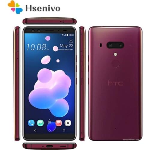 HTC U12+ Refurbished- Original 6.0" inch 6GB RAM 64GB Octa Core Wi-Fi 4G LTE Android phone factory unlocked 12MP cellphone HTC