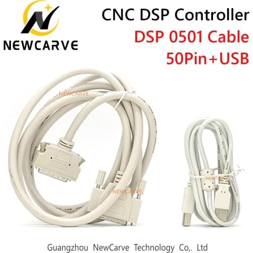 DSP0501 Controller Cable 50Pin+USB Cable For 3 Axis Controller System For CNC Router NEWCARVE