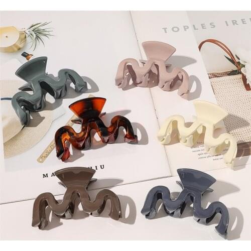 Korean Hair Clip Claw Clip Hair Clips for Women Simplicity Elegant Solid Color Crab for Hair Girls Hair Clip Hair Accessories