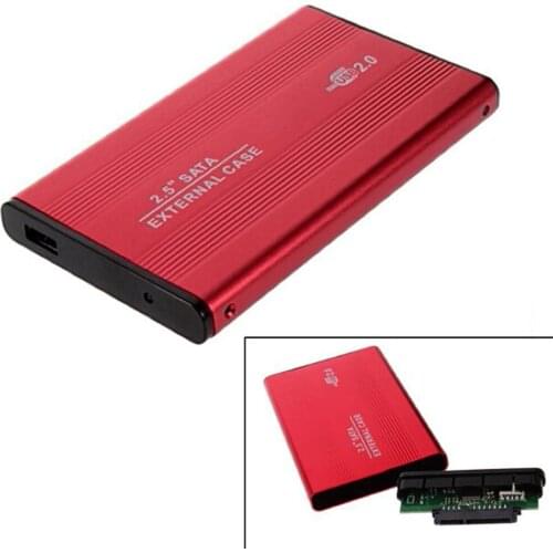 2.5 Inch USB 2.0 SATA External Mobile Hard Disk Box Aluminum Alloy Shell