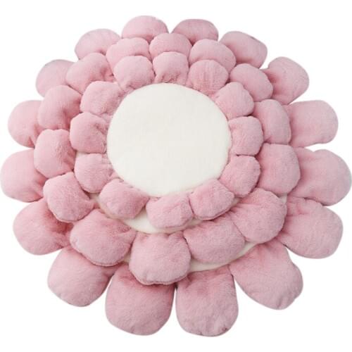 Cat Sleeping Mat Flower Shape Stitching color Medium Big Pets Cushion Dog Cat Bed Super Soft Material Lovely Design