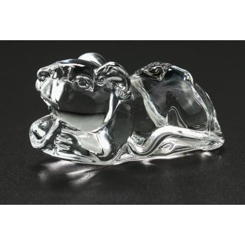 Glass Crystal Cute Mouse Lucky Mouse Animal Figurines Glass Ornament Paperweight Center Aesthetic Home Decor Great Kids Gifts