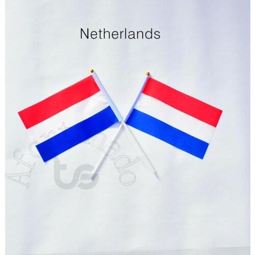 Netherlands Holland 14*21cm flag Banner hand waving National flag Home Decoration flag banner