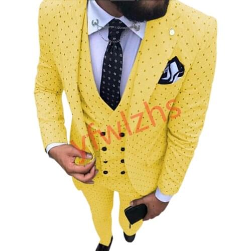 New Arrival One Button Groomsmen Peak Lapel Groom Tuxedos Men Suits Wedding/Prom Best Blazer ( Jacket+Pants+Vest+Tie) C20