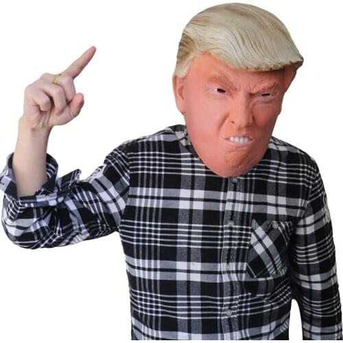 New Funny Realistic Latex Celebrity Donald Trump President Mask Halloween Ball Cosplay Masks Party Costume Dress Up