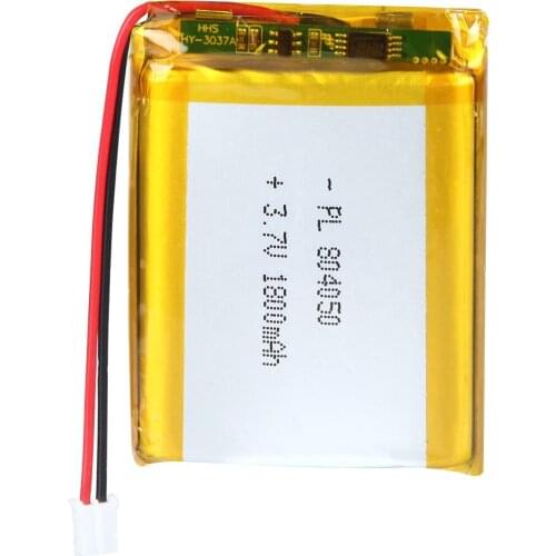 Mejuew 3.7V 1800mAh 804050 Rechargeable Lipo Battery with JST Connector