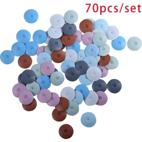 70pcs / set silicone polishing wheel for dental laboratory jewelry rotating materials tools